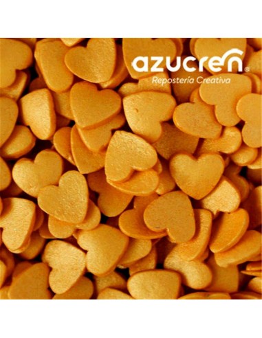 Azucren Confetti Hartjes Goud -60gr-