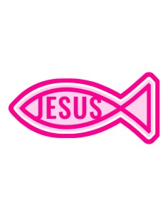 3D Uitsteker op Maat: Ichthus Vis met Stempel