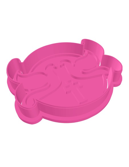 3D Uitsteker op Maat: Duiven en Kruis met Stempel