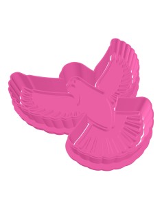 3D Uitsteker op Maat: Duif met Stempel 2