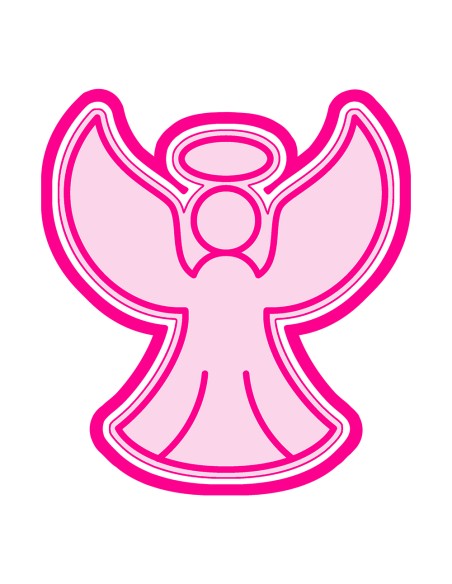 3D Uitsteker op Maat: Engel met Stempel