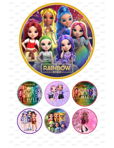Eetbare Print Rainbow High 1 - 15cm