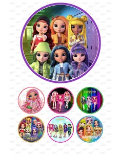 Eetbare Print Rainbow High 2 - 15cm