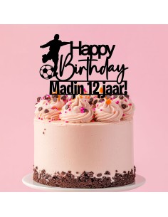 Taarttopper op Maat: Voetballer met Naam en Leeftijd