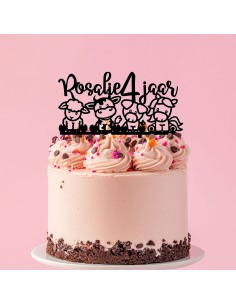 Taarttopper op Maat: Boerderij met Naam en Leeftijd