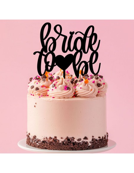 Taarttopper op Maat: Bride to Be met Hartje