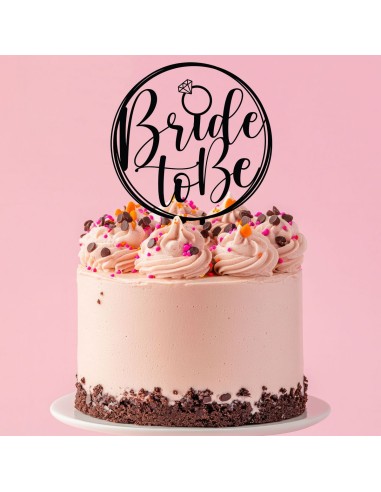 Taarttopper op Maat: Bride to Be Rond