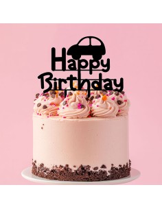 Taarttopper op Maat: Happy Birthday Auto