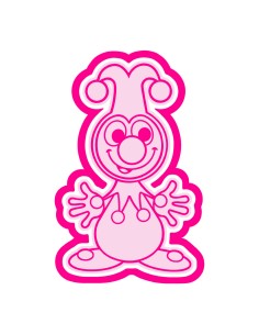 3D Uitsteker op Maat: Jokie en Jet - Jokie met Stempel