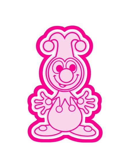 3D Uitsteker op Maat: Jokie en Jet - Jokie met Stempel