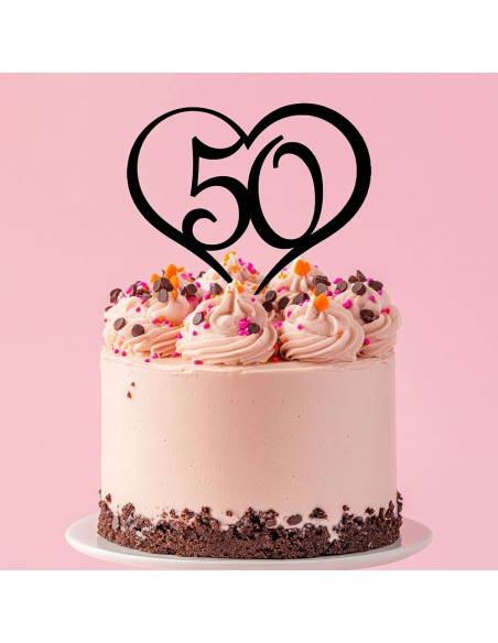 Taarttopper op Maat: Hart met Getal