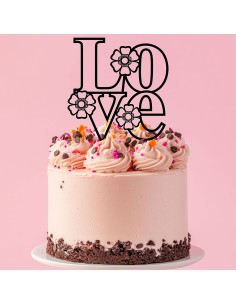 Taarttopper op Maat: Love met Bloemen