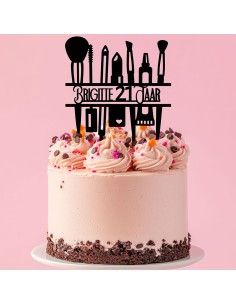 Taarttopper op Maat: Make-Up met Naam en Leeftijd