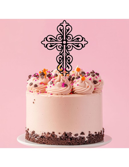 Taarttopper op Maat: Mandala Kruis