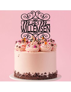 Taarttopper op Maat: Mr & Mrs Curly Willemsen