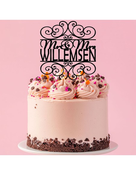 Taarttopper op Maat: Mr & Mrs Curly Willemsen