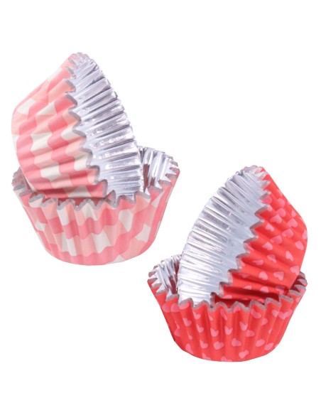 PME Folie Mini Baking Cups Love Patterns -60st- 