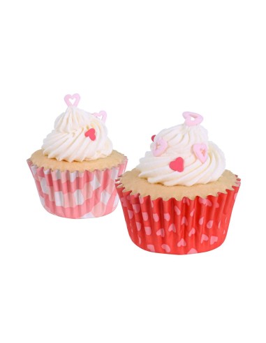 PME Folie Mini Baking Cups Love Patterns -60st- 