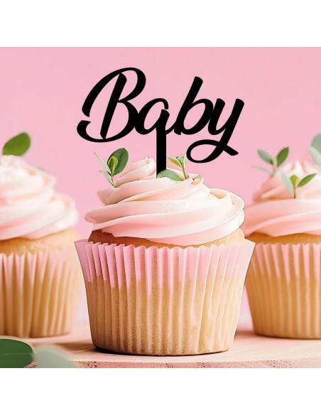 Cupcaketoppers op Maat: Baby Tekst