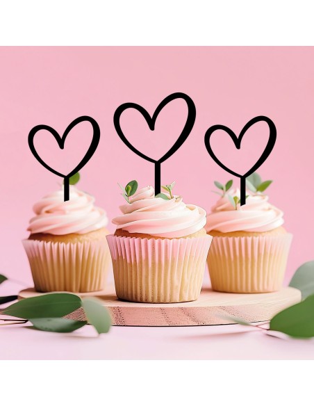 Cupcaketoppers op Maat: Hart Open