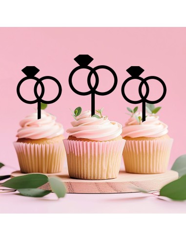 Cupcaketoppers op Maat: Ringen