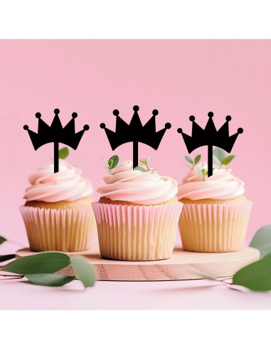 Cupcaketoppers op Maat: Kroon 4/6/8 stuks