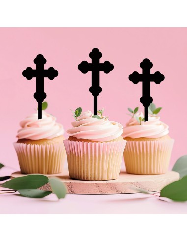 Cupcaketoppers op Maat: Kruis 2 - 4/6/8 stuks