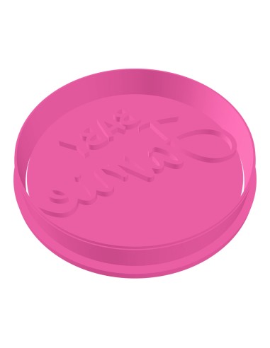 3D Uitsteker op Maat: Baby Naam met Stempel 