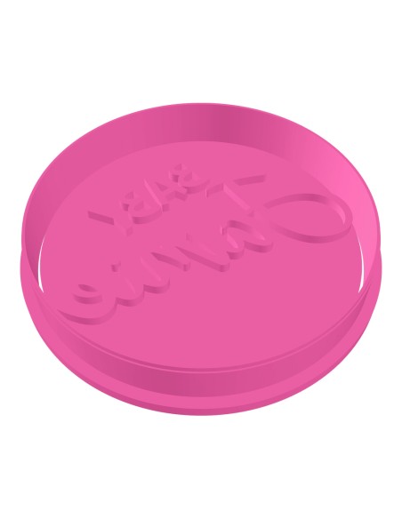 3D Uitsteker op Maat: Baby Naam met Stempel 