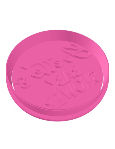 3D Uitsteker op Maat: Babyshower Naam met Stempel 