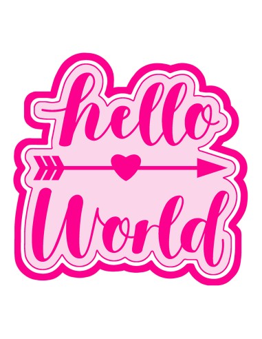 3D Uitsteker op Maat: Hello World met Stempel 