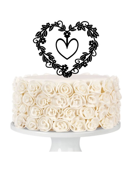 Taarttopper op Maat: Bloemenhart