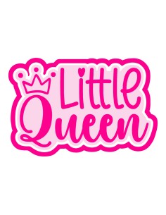 3D Uitsteker op Maat: Little Queen met Stempel 