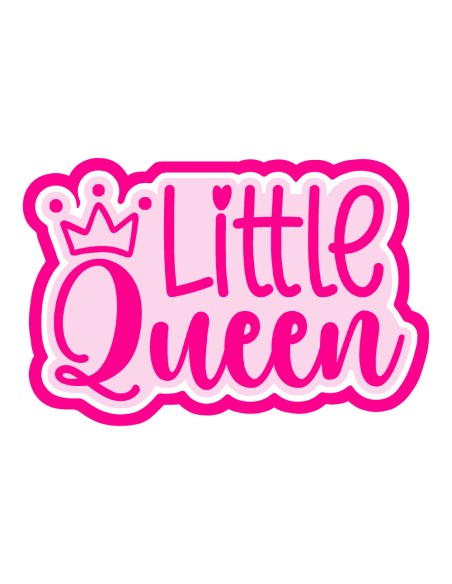 3D Uitsteker op Maat: Little Queen met Stempel 