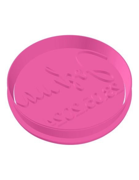 3D Uitsteker op Maat: Naam & Datum Hello met Stempel 