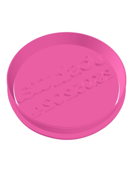 3D Uitsteker op Maat: Naam & Datum Typewriter met Stempel 