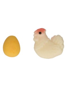 FunCakes Marsepein Decoratie Kip en Ei -12st-  2