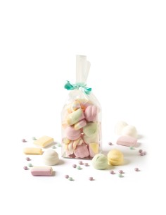 Decora Traktatiezakjes Blokbodem Transparant Medium -10st- 2