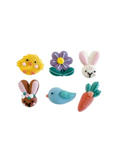 Decora Suikerdecoratie Happy Easter -6st-  2