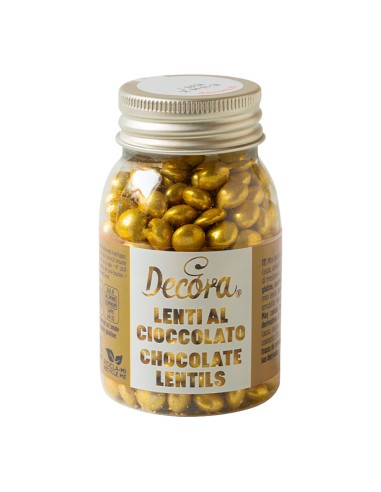 Decora Chocolade Mini Pastilles Goud -80gr-