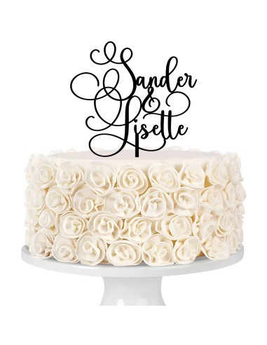 Taarttopper op Maat: Voornamen Sierlijk