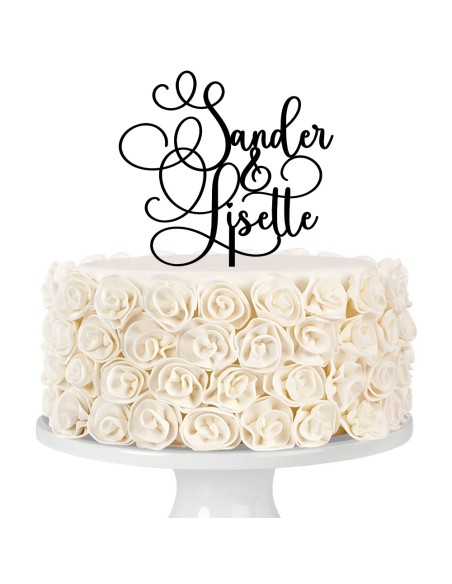 Taarttopper op Maat: Voornamen Sierlijk