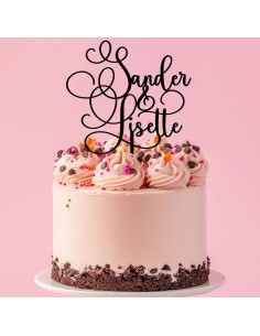 Taarttopper op Maat: Voornamen Sierlijk