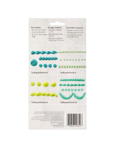 Wilton Spuitmondjes Set -12st-