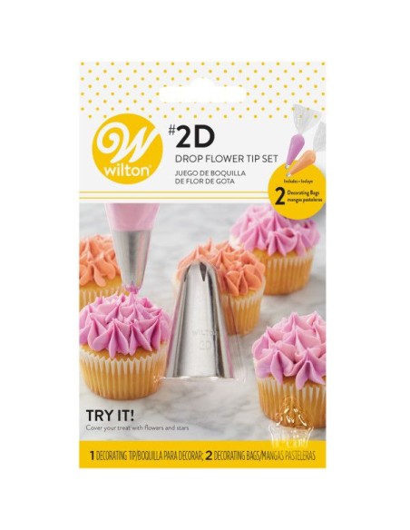 Wilton Spuitmondje 2D Dropflower Set -3st-