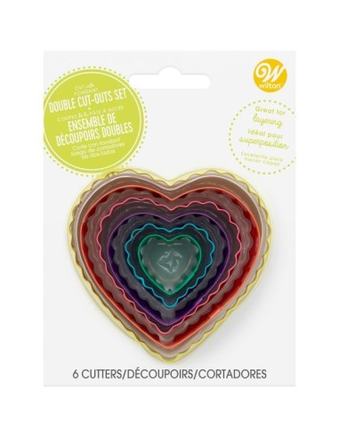 Wilton Uitsteker Set Hart Dubbelzijdig -6st-