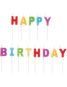 Wilton Verjaardag Kaarsen Set Happy Birthay