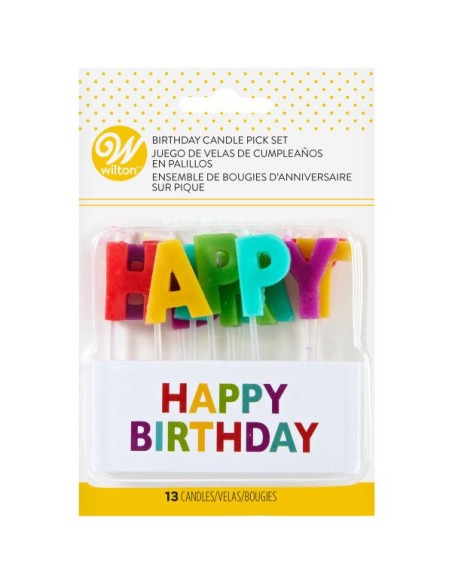 Wilton Verjaardag Kaarsen Set Happy Birthay