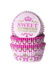House of Marie Baking Cups Sweet Sixteen (50st)