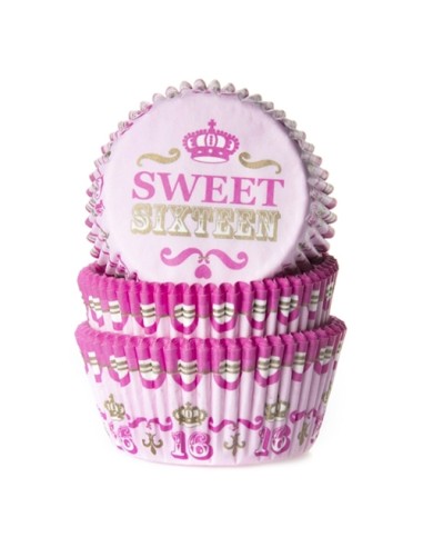 House of Marie Baking Cups Sweet Sixteen (50st)